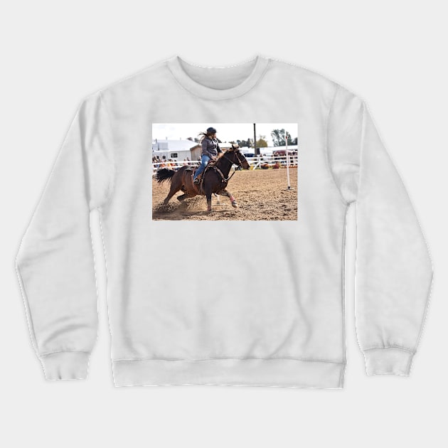 Barrel racing Crewneck Sweatshirt by theartsyeq